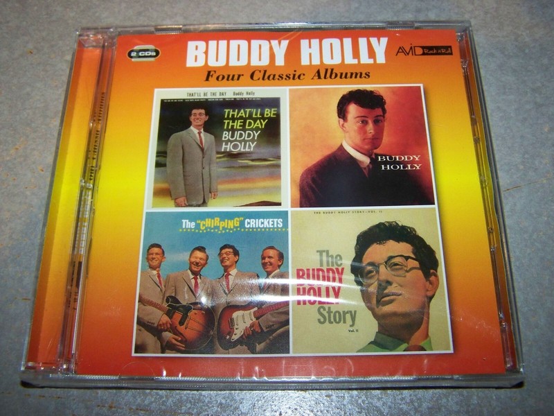 BUDDY HOLLY FOUR CLASSIC ALBUMS ON 2 CD’S U.K. IMPORT SEALED