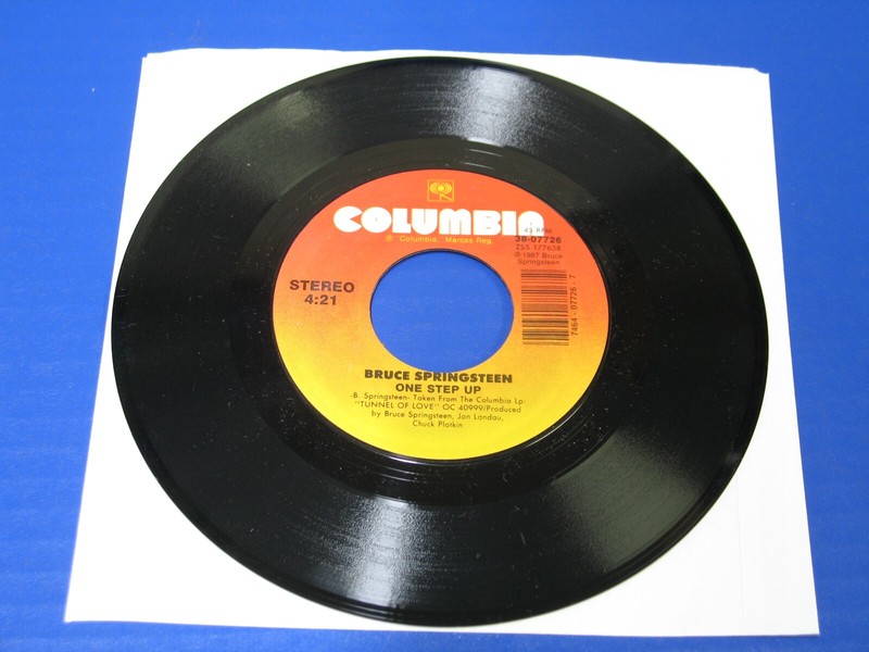 Bruce Springsteen – One Step Up / Roulette – 80s Rock 45 EX VINYL RECORD