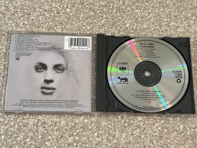 Lot of 3 Billy Joel CDs The Hits, Piano Man, The Stranger Discs in Great Cond. gallery