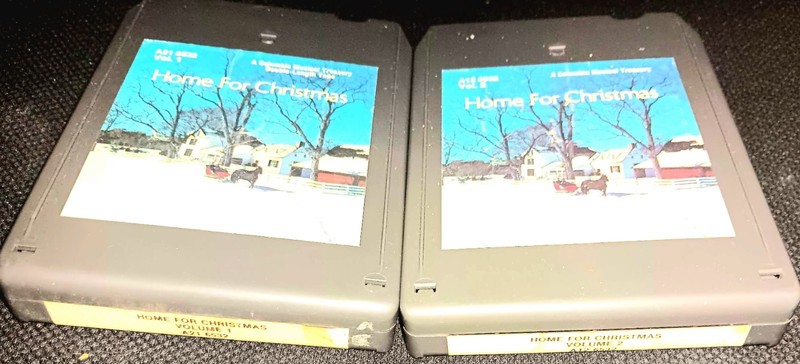 Home for Christmas Vol. 1 & 2, 8-Track Tape Set REFURBISHED Columbia 1976 TESTED