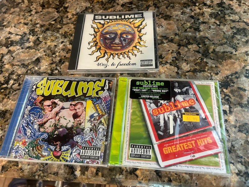 Vintage Sublime CD Album 40 Oz To Freedom Second-hand Smoke Greatest Hits-3 Lot