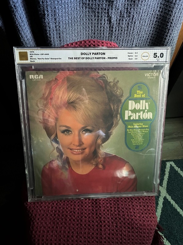 Dolly Parton The Best of LSP-4449 PROMO 1970 VMG VINYL LP GRADED PSA VMG 5.0