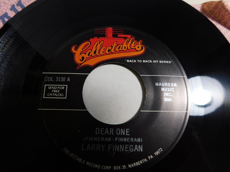 Larry Finnegan / The Wailers – Dear One / Tall Cool One 7″ Single COL 3130