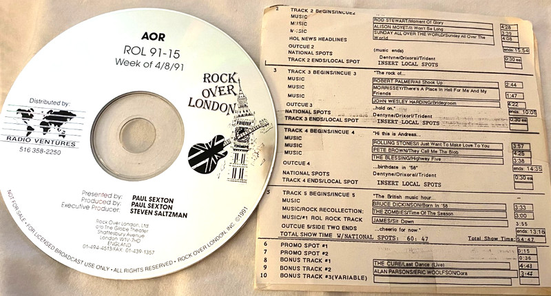 4/8/91 ROCK OVER LONDON: ALISON MOYET, BLESSING, JAMES, PETE BROWN, MORRISSEY