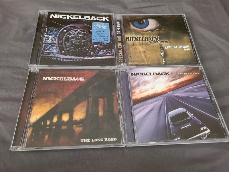 Nickelback 4 CD Lot: Long Road, Dark Horse, All Right Reasons & More Free S&H