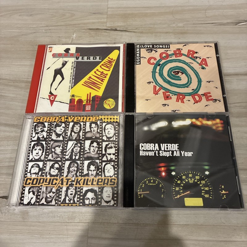 Cobra Verde 4 CD LOT Egomania Vintage Crime Copycat Killers Haven’t Slept All NM