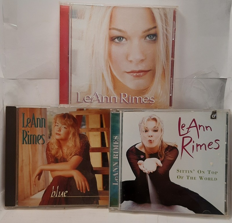 LeAnn Rimes 3 CDs Self-Titled, Sittin’ on Top of the World, Blue