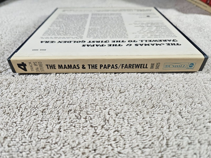 The Mamas & The Papas- Farewell To The First Golden Era Reel-To-Reel Tape gallery