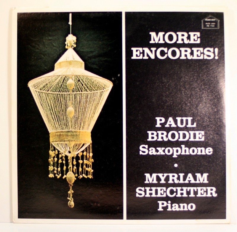 Paul Brodie Saxophone Myriam Shechter Piano More Encores! LP [Golden Crest]