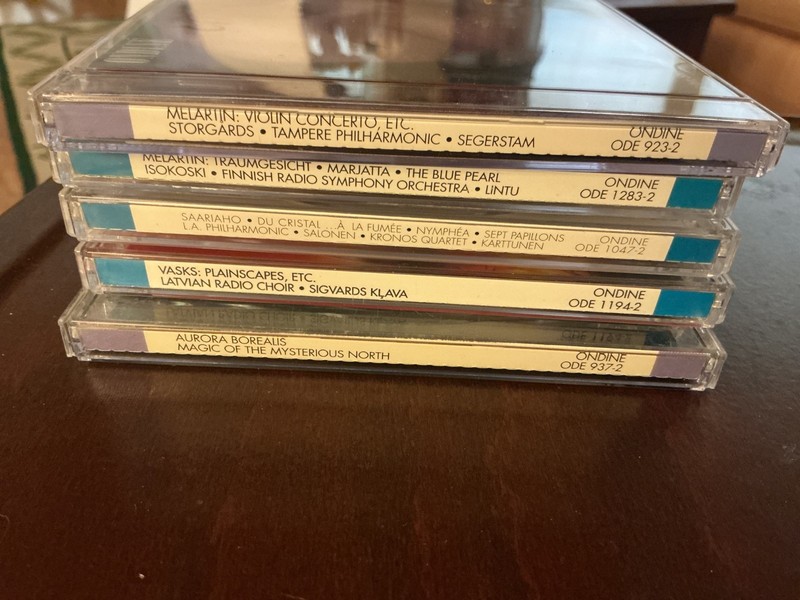 Bulk lot of (5) ONDINE Classical CDs all near mint, Melartin,Vasks,Saariaho….