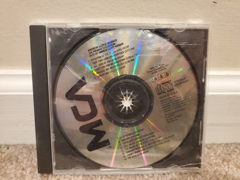 The Premiere Collection: The Best of Andrew Lloyd Webber (CD, 1990) Disc Only