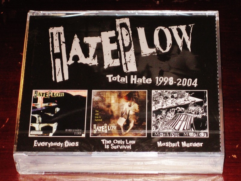 Hateplow: Total Hate 1998-2004 3 CD Box Set: Everybody, Only Law, Moshpit NEW
