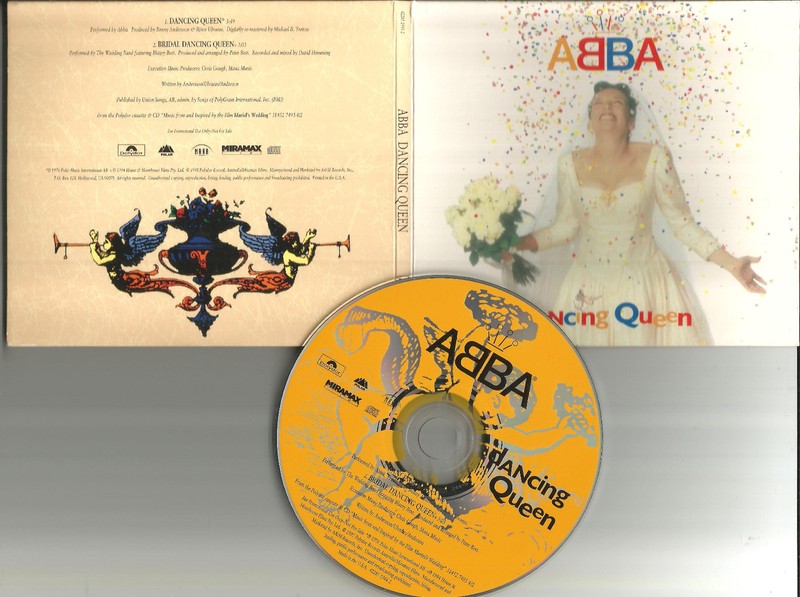 ABBA Dancing Queen w/Bridal 2 TRX REMASTERED Version PROMO DJ CD Single 1995 USA