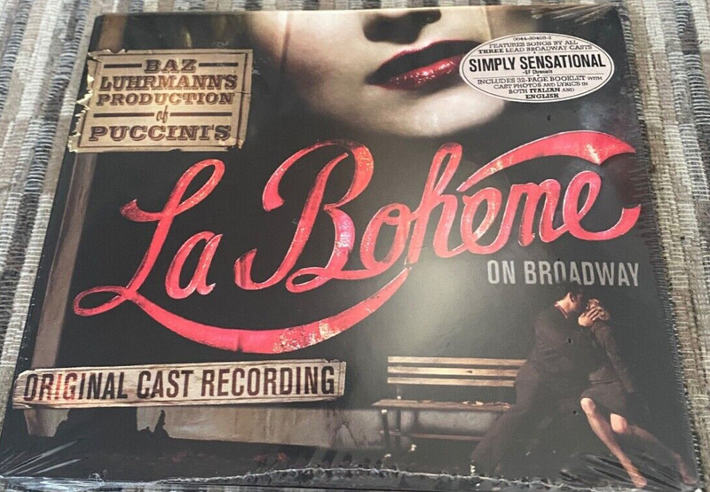 Baz Luhrmann’s La Boheme (Highlights-2002 Original Broadway Cast) 2 CD – New