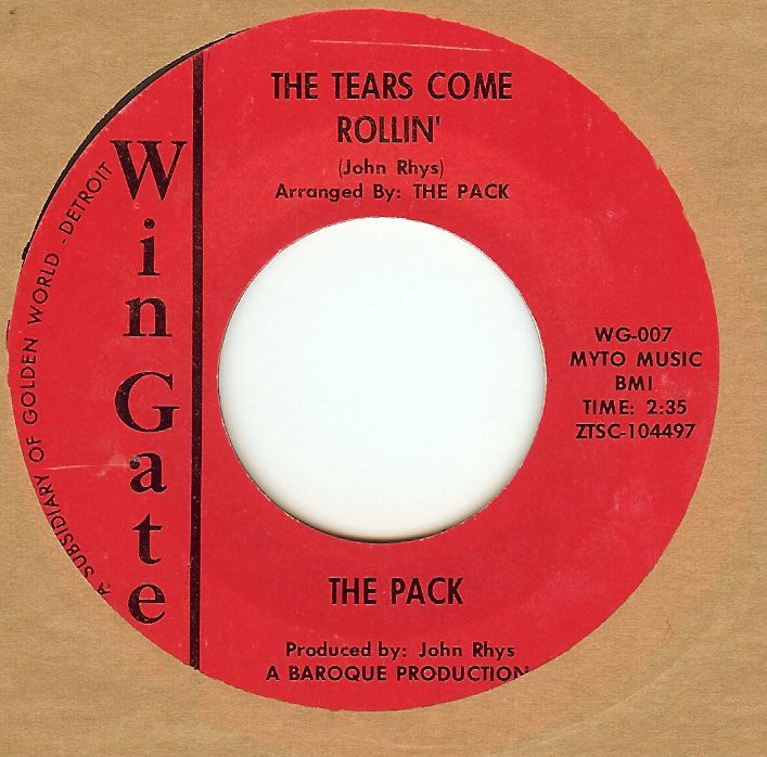 PACK:The Tears Come Rollin’ 2:35-Colour Of Our Love 2:07-U.S. 7" Wingate WG- 007 gallery