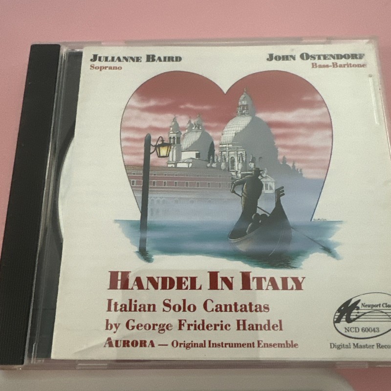 Julianne Baird & John Ostendorf – Handel In Italy CD 1988 Classical CRACKED CASE