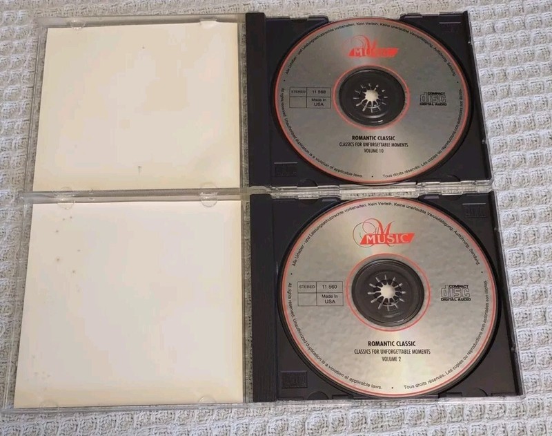 Two Vintage 1994 CD's: Romantic Classics For Unforgettable Moments. Collectable gallery