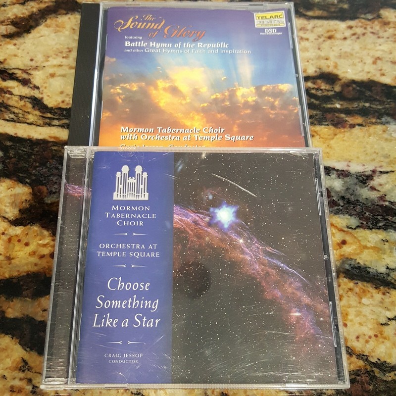 Lot of 2 Mormon Tabernacle Choir Music CDs Choose Something Like A Star Hymns