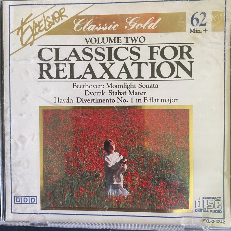 Classics For Relaxation Vol. 2 CD 1993 Classical Excelsior Gold Bach Beethoven