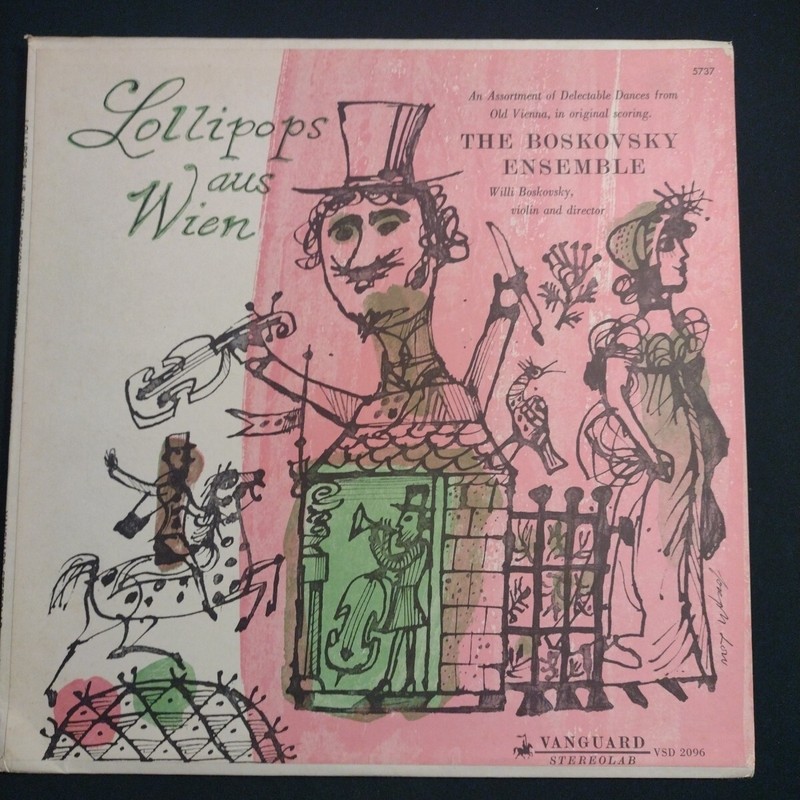 The Boskovsky Ensemble – Lollipops Aus Wien (Vinyl LP 1961) Vanguard VSD 2096