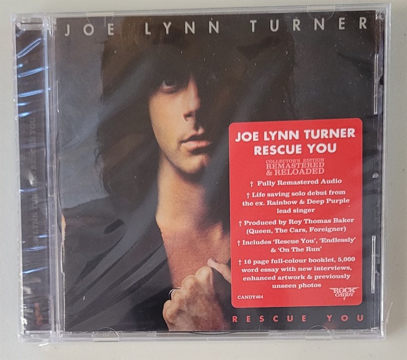 Joe Lynn Turner Rescue You CD New Rock Candy UK Jewel Case Hard Rock