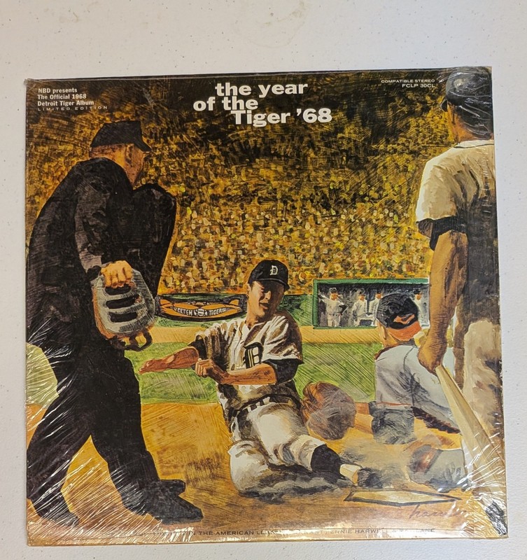 The Year Of The Tiger ’68 LP Ernie Harwell & Ray Lane 1968 World Series EX+