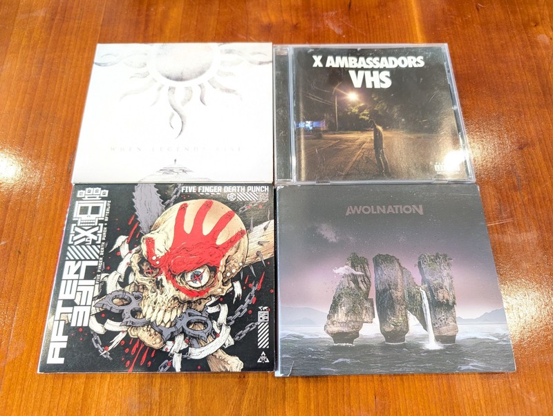 Five Finger Death Punch Godsmack Awolnation X ambassadors CD Lot Of 4 Rock