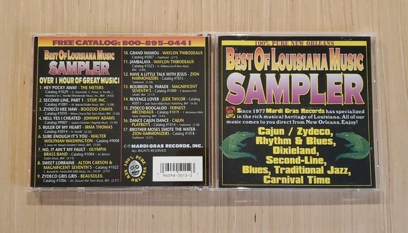 Best of Louisiana Music Sampler CD Various Mardigras Records