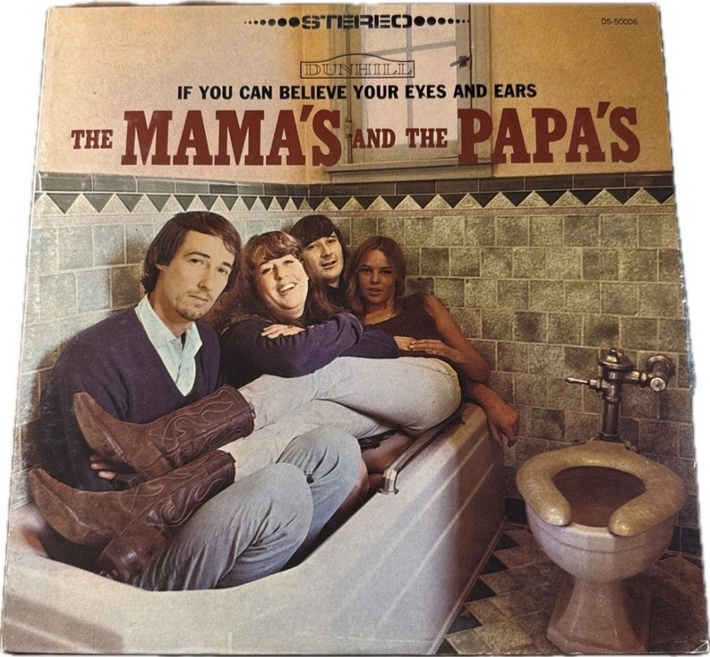 The Mamas and the Papas If You Can Believe BANNED Toilet Cover LP DS-50006 Vinyl