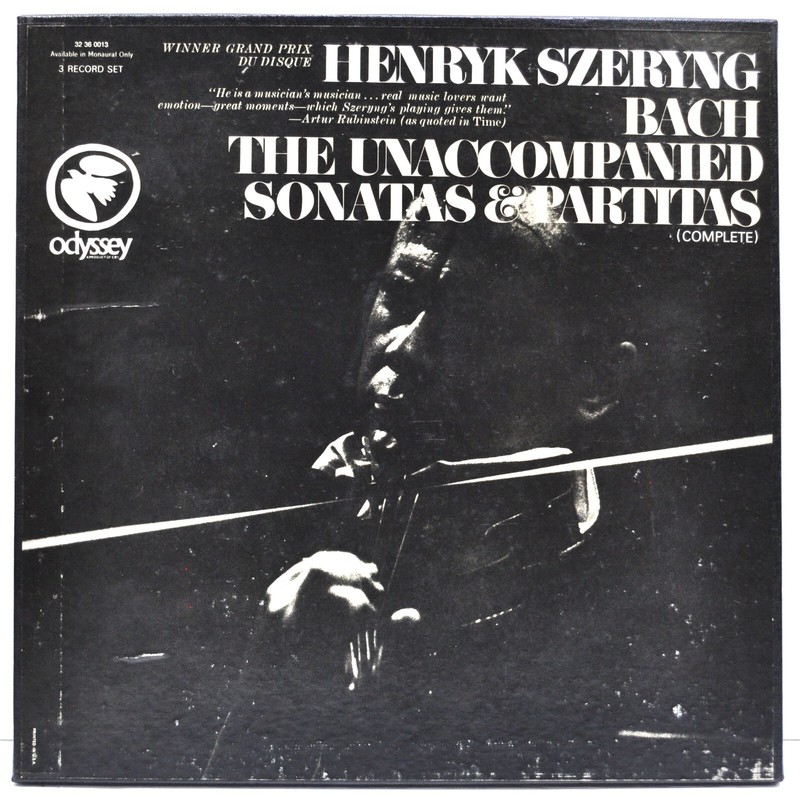 HENRYK SZERYNG «Bach: The Unaccompanied Sonatas & Partitas» 3 LP Box Set