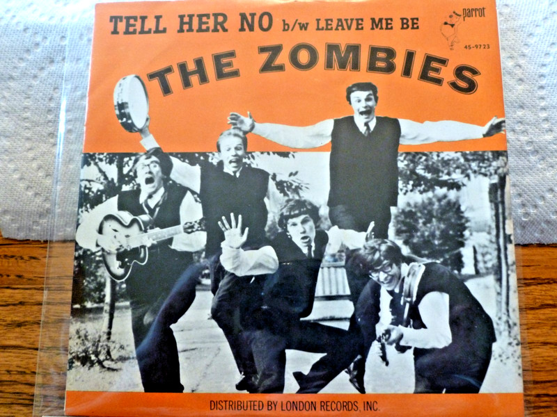 The Zombies-45 & Picture Sleeve on Parrot-Tell He No-NOS