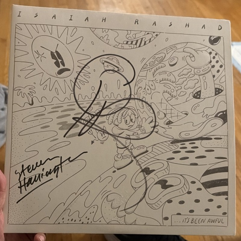 Double Autographed Isaiah Rashad It’s Been Awful Steve Harrington Edition Vinyl