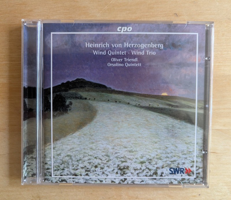 CPO Heinrich von Herzogenberg: Wind Quintet; Wind Trio Oliver Triendl, NEW