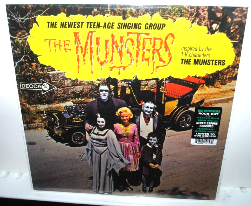 THE MUNSTERS, LP record, SEALED, RGM 0747, limited edition of 800, GREEN VINYL
