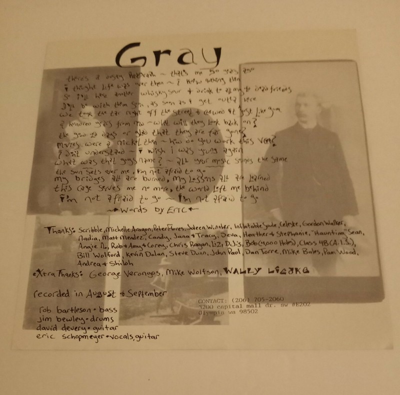 Slackjaw / Scribble - Gray / 14 Days Blue 33 RPM Vinyl 7" Split EX 1993 gallery