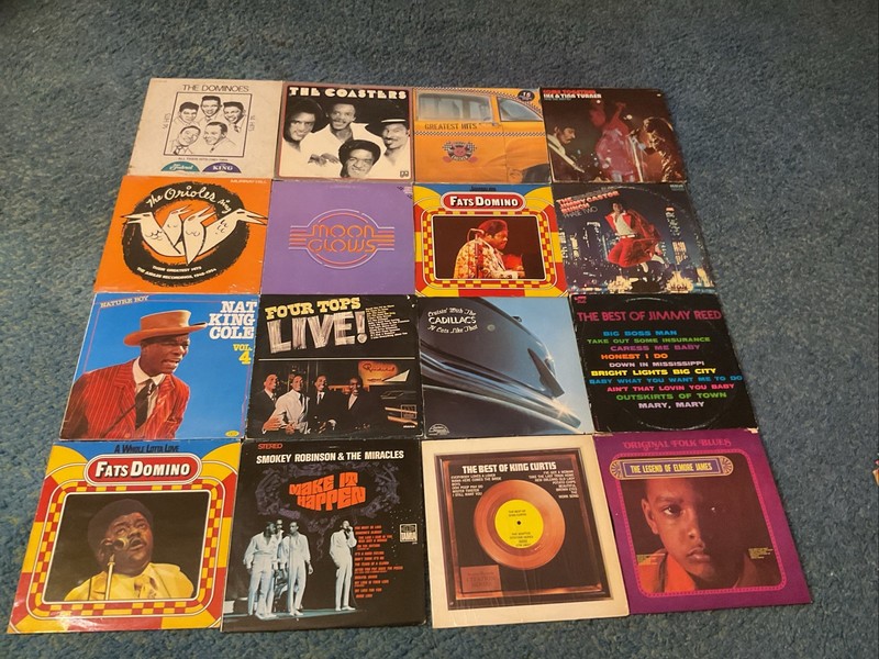 ( 12 ) CLASSIC R&B SOUL FUNK DOO-WOP BLUES VINYL LP RECORD LOT VG+