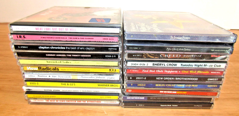 20 Mixed Music CDs Rock-Pop 1970's-2000's / Red Hot Chili Peppers-New Order gallery