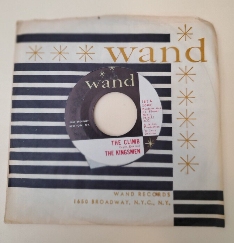 Kingsmen THE CLIMB / THE WAITING (GARAGE ROCK 45) #183 PLAYS VG++