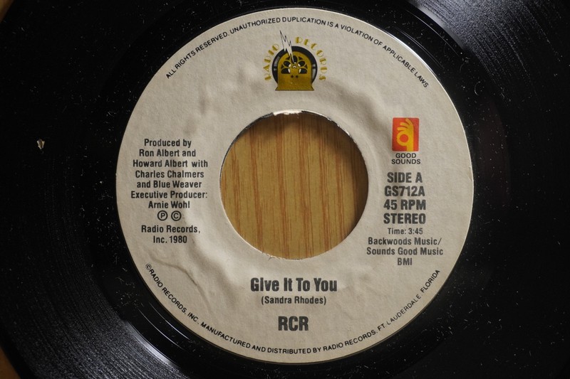 RCR Disco Funk 45 Give It To You bw Moments Of Magic on Good Sounds