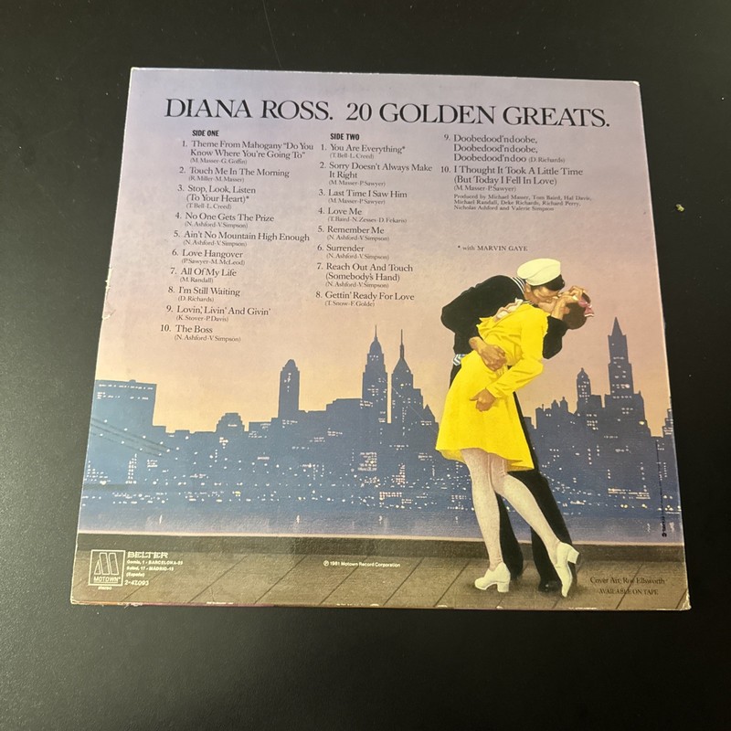 Diana Ross 20 Golden Greats Greatest Hits LP Import Spain Vg+ gallery