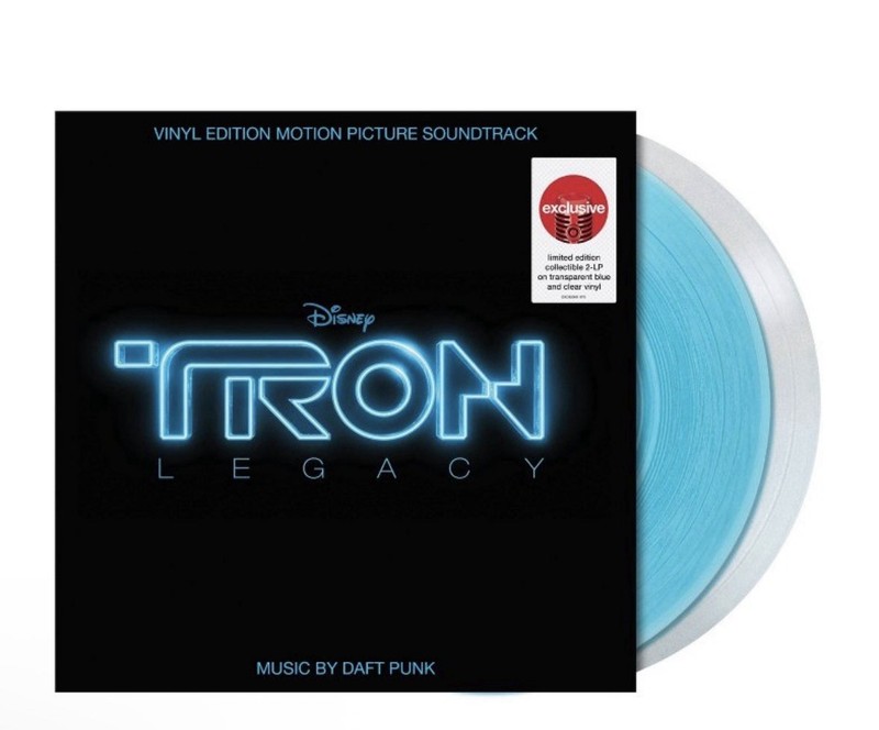 Tron: Legacy by Various Artists (Vinyl LP, 2021, Disney) Blue & Clear Sealed