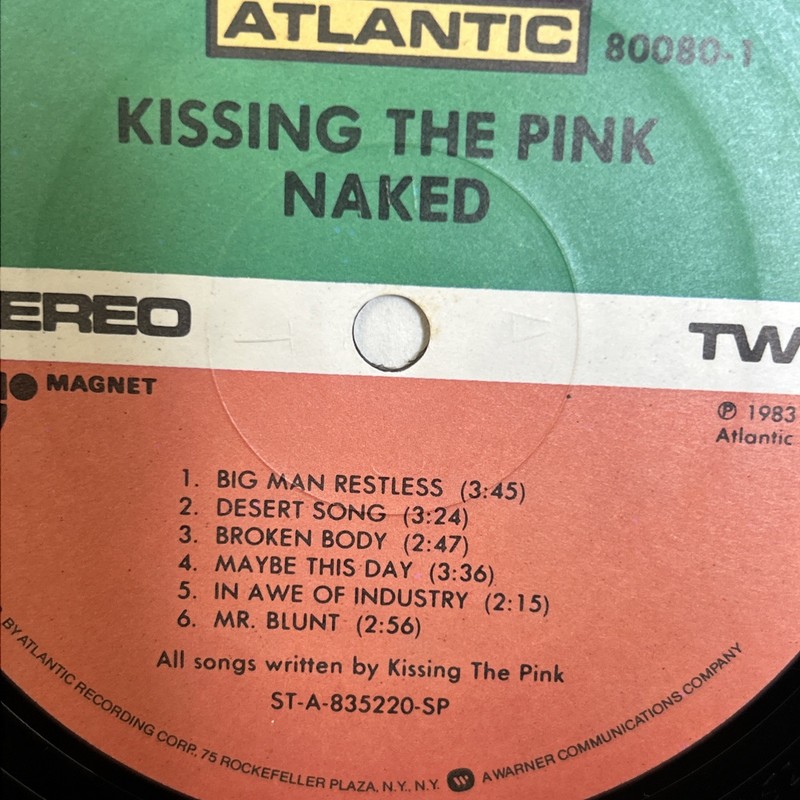 Kissing The Pink ‎– Naked 1983 LP Album Record 33 RPM # BLU-J5 gallery