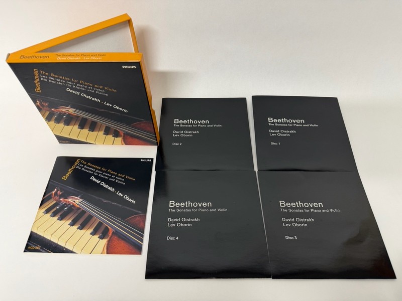 Beethoven Sonatas for Piano and Violin by David Oistrakh 4 CD Boxed Set 2001