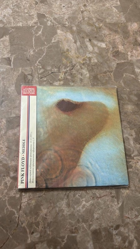 Pink Floyd Meddle CD Replica Ed. Mfd. in GB 4 sale in Russia w/obi & lyric Sheet