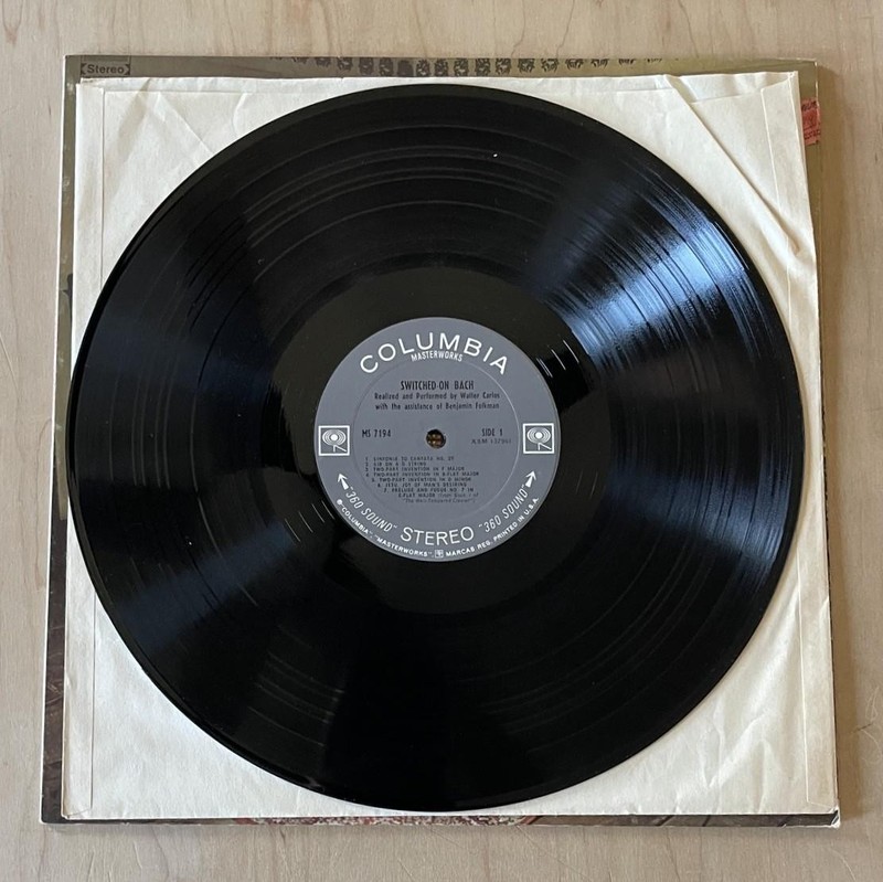 SWITCHED-ON BACH 1968 Wendy Carlos Moog Synth Classical Vinyl LP 1st Pressing gallery