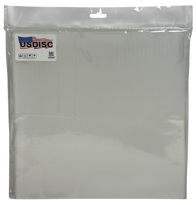 USDISC Record Outer Sleeves 12″, LP, CPP, 3mil Square Corners (Clear) Lot