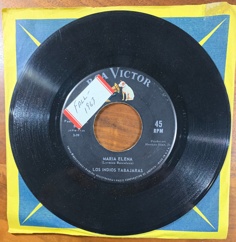 Los Indios Tabajaras, Maria Elana / Jungle Dream, 7″ 45rpm 1963