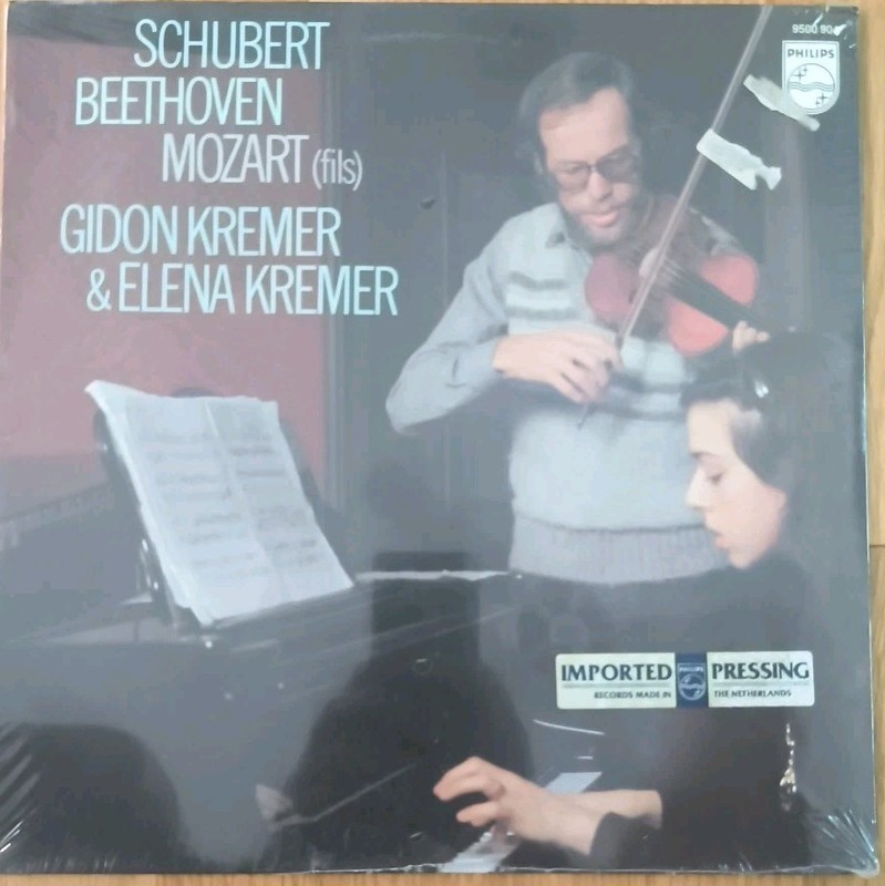 GIDON & ELENA KREMER ⸺  SCHUBERT, FX MOZART, BEETHOVEN ⸺  PHILIPS LP NM