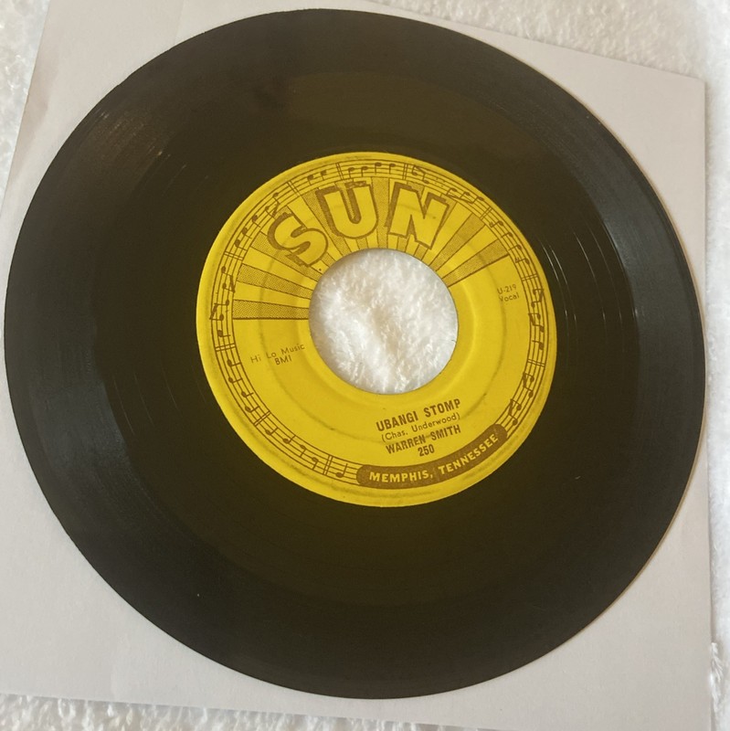 45 Sun Records Warren Smith Ubangi Stomp/Black Jack David ’56 SCANDAL READ