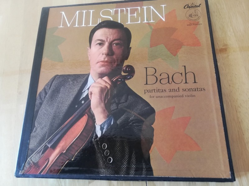 NATHAN MILSTEIN Bach Solo Violin Suites Ed1 Capitol PCR 8370 US-1957 3-LPs NM
